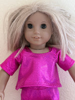 Fancy Shiny Shirts for 18" American Girl Doll: Dance Separates