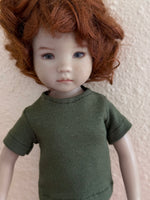 8" Effner Heartstrings Solid Color Short Sleeve T-shirt