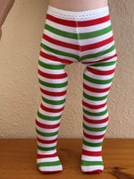 Christmas Tights for 18" American Girl doll