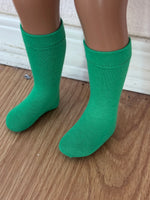 16" Sasha Solid Color Knee Socks