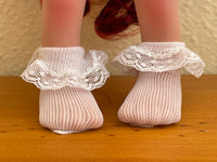 White lace socks for 12" Nines d'Onil Mia doll