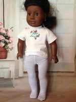 Print Tights for 18" American Girl doll