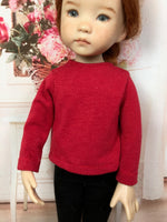 13" Effner Little Darling Solid Color Long Sleeve T-shirt
