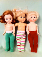 8" Ginny/ MA Wendy solid color tights