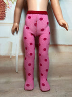 Valentine Tights for 14" Wellie Wishers doll