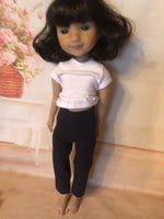 14.5" Ruby Red Galleria Solid Color Leggings