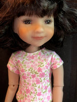 14.5" Ruby Red Galleria Fashion Friends Print Short Sleeve T-shirt