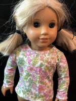 Print Long Sleeve T-Shirt for 18" American Girl doll