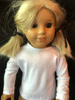 Turtleneck Solid Color Long Sleeve shirt for 18" American Girl doll