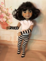 14.5" Ruby Red Galleria Fashion Friends Striped Tights