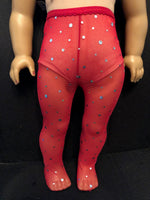 Valentine Tights for 18" American Girl Doll