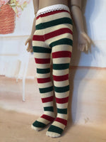 Christmas Tights for 14.5"  Ruby Red Galleria Fashion Friends dolls