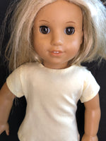 Solid Color Short Sleeve T-shirt for 18" American Girl doll