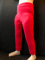 12" Ruby Red Galleria SIBLIES Solid Color Leggings