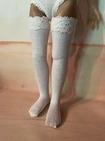 14.5" Ruby Red Galleria Fashion Friends Solid Color Tall Thigh High Socks