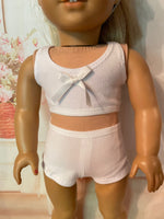 Underwear: sports bra & boy shorts for 18" American Girl doll