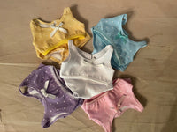 Underwear: sports bra & boy shorts for 18" American Girl doll