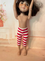 14.5" Ruby Red Galleria Fashion Friends Print Capris