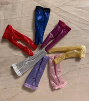 8" Ginny Metallic Mesh Party Tights