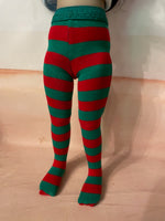 Christmas Tights for 12"  Ruby Red Galleria Siblies dolls