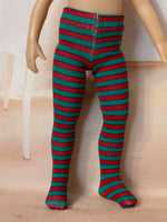 Christmas Tights for 10" Effner Boneka doll