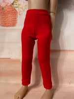 14.5" Ruby Red Galleria Solid Color Leggings