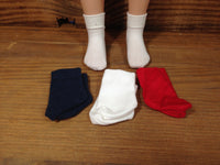 20" Maru Solid Color Ankle socks
