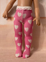 Valentine Tights for 10" Patsy or Ann Estelle Doll