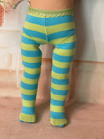 Striped Tights for 18" American Girl doll