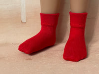 12" Ruby Red Galleria Siblies Solid Color Ankle Socks