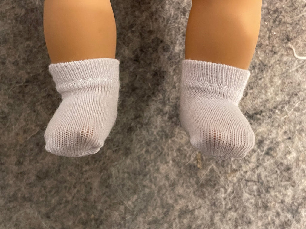Solid Color Ankle Socks for 8" Caring for Baby Doll