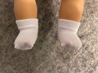Solid Color Ankle Socks for 8" Caring for Baby Doll