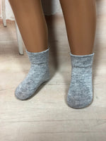16" Sasha Solid Color Ankle Socks