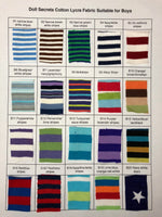 Boy Fabric Selection Chart