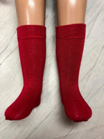 16" A Girl for All Time Solid Color Knee Socks
