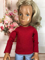 16" Sasha Solid Color Long Sleeve Shirt