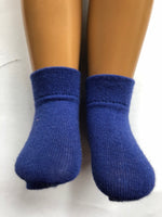 16" A Girl for All Time Solid Color Ankle Socks