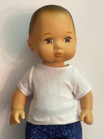 Solid Color Short Sleeve T-shirt for 8" Caring for Baby Doll