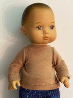 Solid Color Long Sleeve T-shirt for 8" Caring for Baby doll