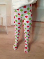 Christmas Tights for 13" Effner Little Darling
