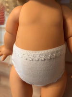 White undies for 13" Galoob Baby Face Doll