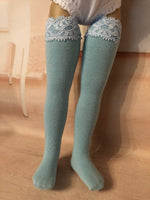 13" Effner Little Darling Solid Color Tall Thigh High Socks