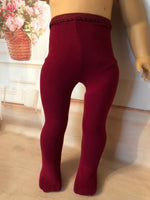 Solid Color Tights for 18" American Girl doll