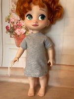 Solid Color Short Sleeve T-shirt Dress for 16" Disney Animator