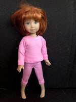 8" Effner Heartstrings Solid Color Long Sleeve T-shirt