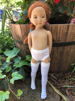 13" Effner Little Darling Print Thigh high tall socks