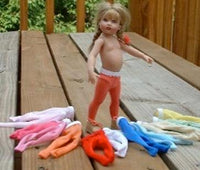 7" Riley solid color tights